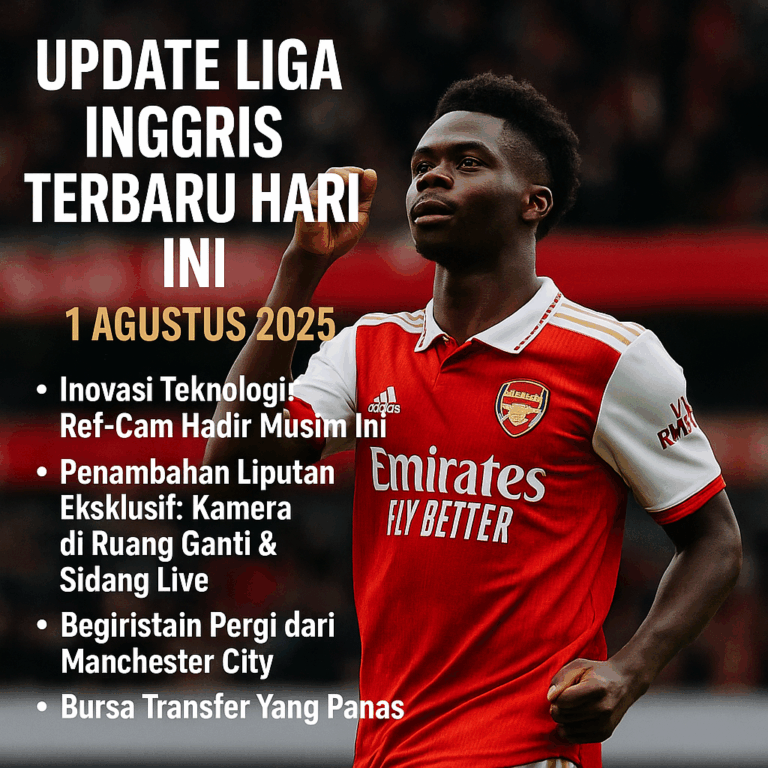 Update Liga Inggris Terbaru Hari Ini 1 Agustus 2025 | Transfer & Ref-Cam